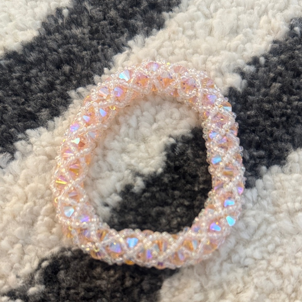 Handmade Swarovski Iridescent Beaded Bracelet